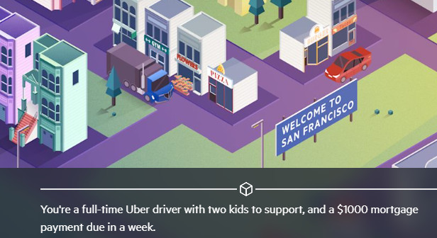 Un juego para entender los retos de ser jugador de Uber